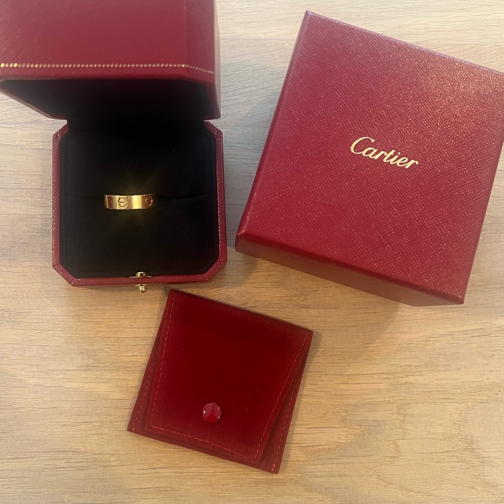 Cartier Yellow Gold love classic Band ring 59 - Picture 5 of 16
